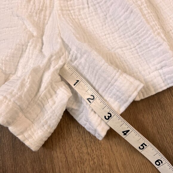 Joie White Muslin Gauze Beach Summer Shorts Sz XL - Picture 6 of 10